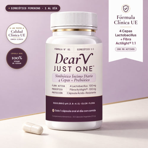 Dear V · Just One — Probiótico Vaginal Diario en Cápsulas