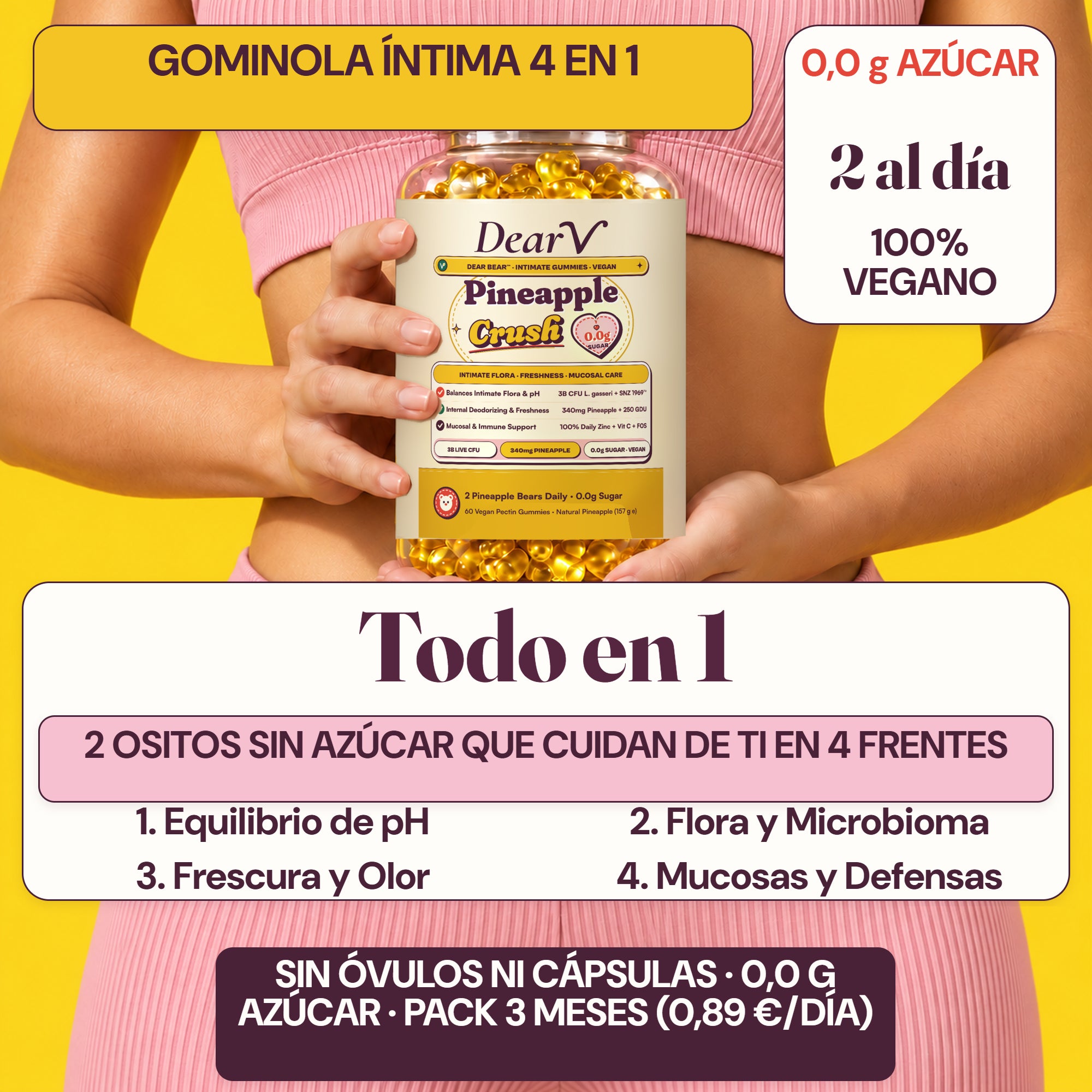 Todo tu cuidado íntimo en 2 ositos pH flora frescura y defensas mucosas