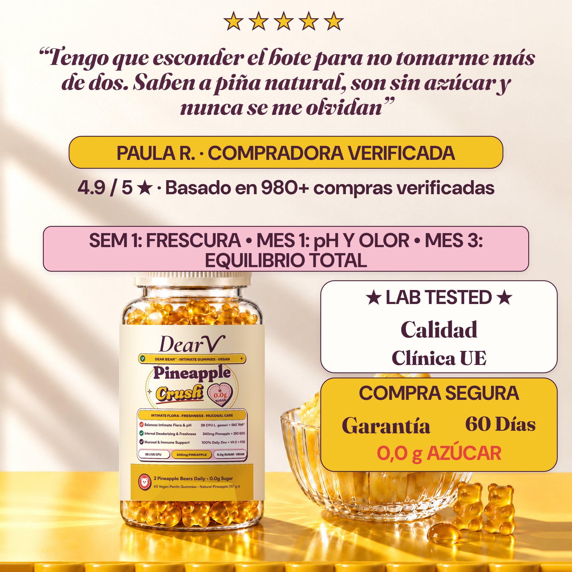 El hábito íntimo que nunca olvidas 4.9 estrellas y 60 días de garantía